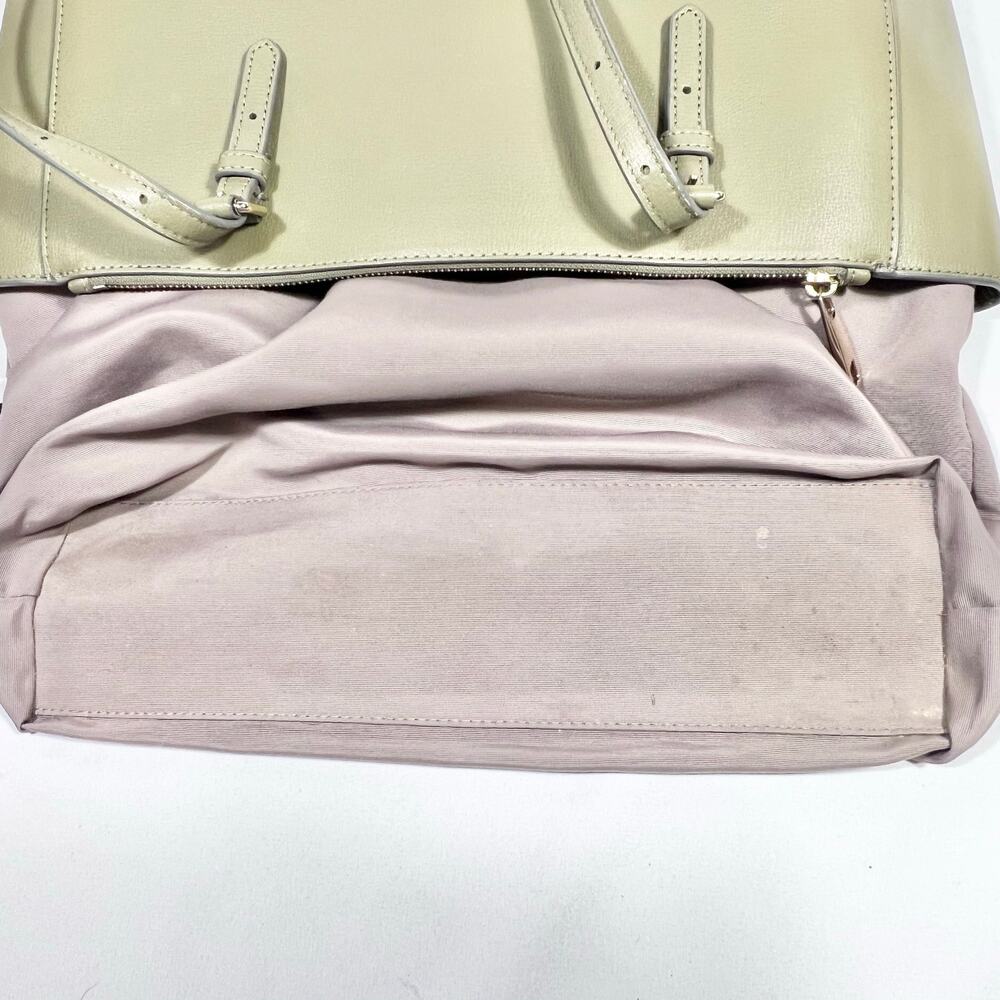 Marc Jacobs Leather Commuter Tote Bag Olive Green Shoulder Bag - Picture 6 of 16